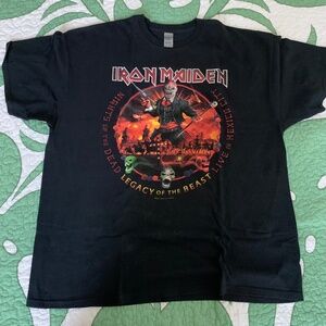 IRON MAIDEN LEGACY OF THE BEAST 2019 MEXIXO CITY 2019 SIZE 2XL VINTAGE T-SHIRT